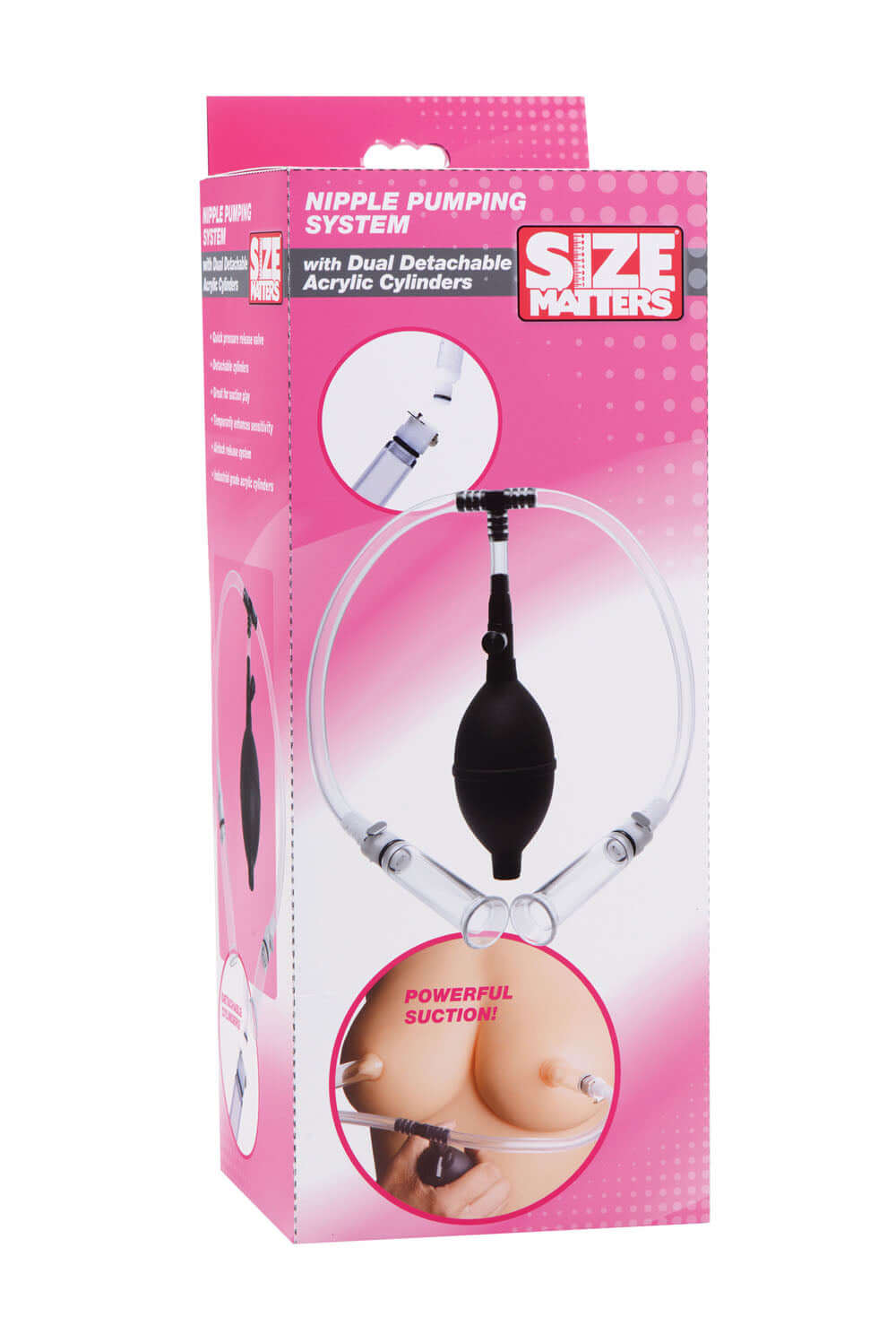 Nipple Pumping System With Detachable Cylinders | 848518020307 | Available at EroticWarehouse.com