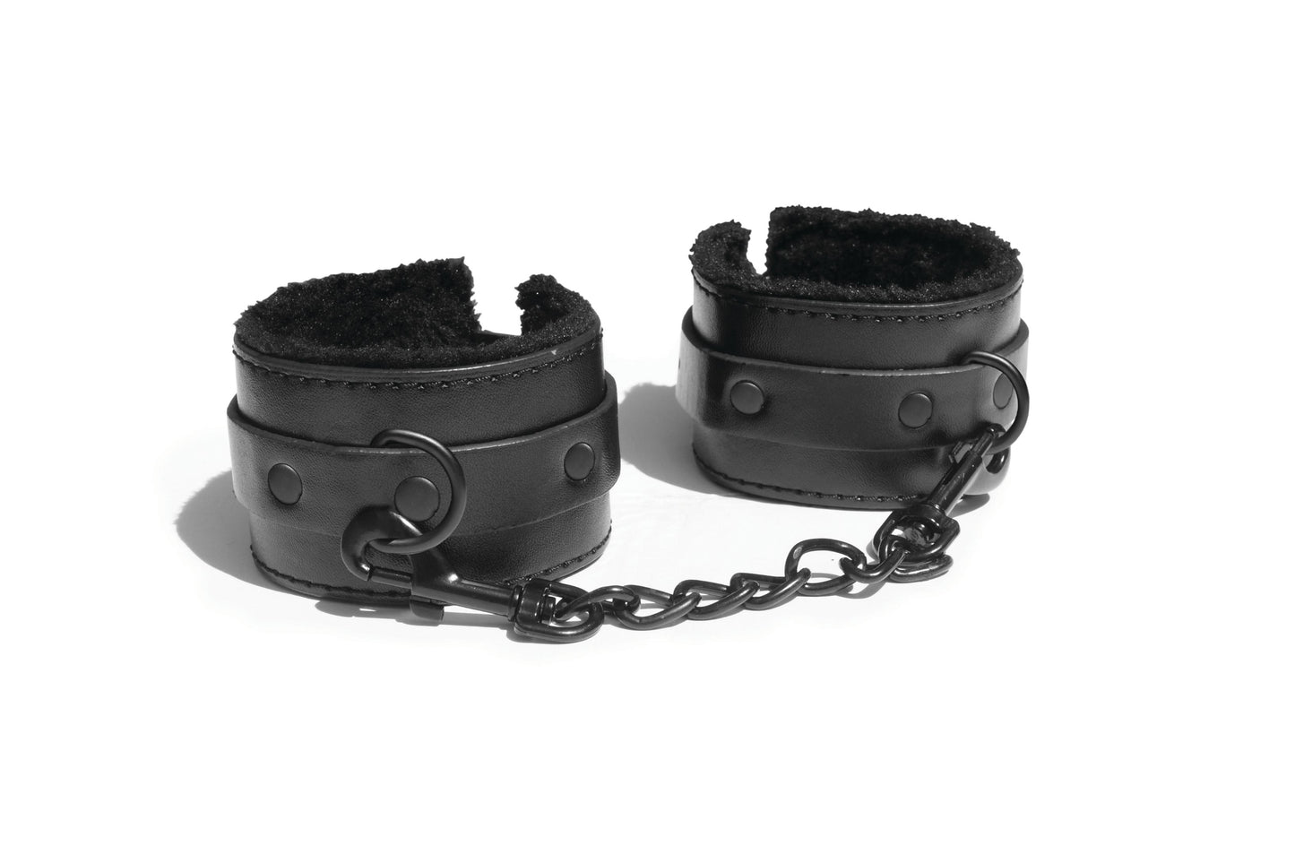 Sex and Mischief Shadow Fur Handcuffs | 646709099121 | Available at EroticWarehouse.com