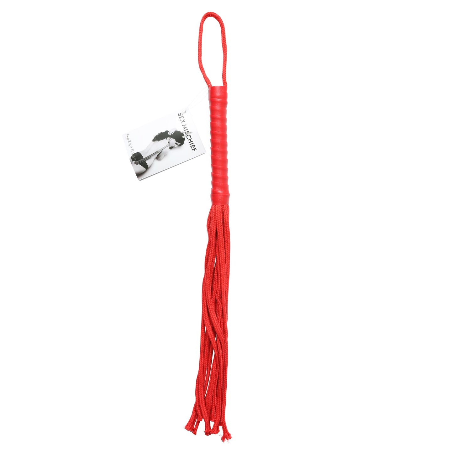 Sex and Mischief Rope Flogger - Red | 646709100421 | Available at EroticWarehouse.com