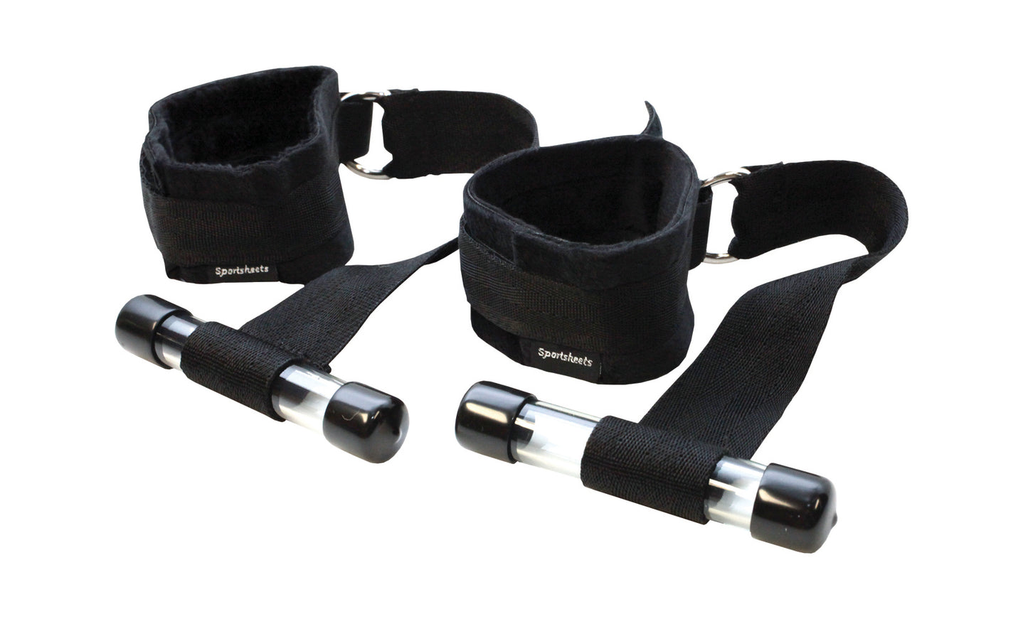 Door Jam Cuffs - Black | 646709324018 | Available at EroticWarehouse.com