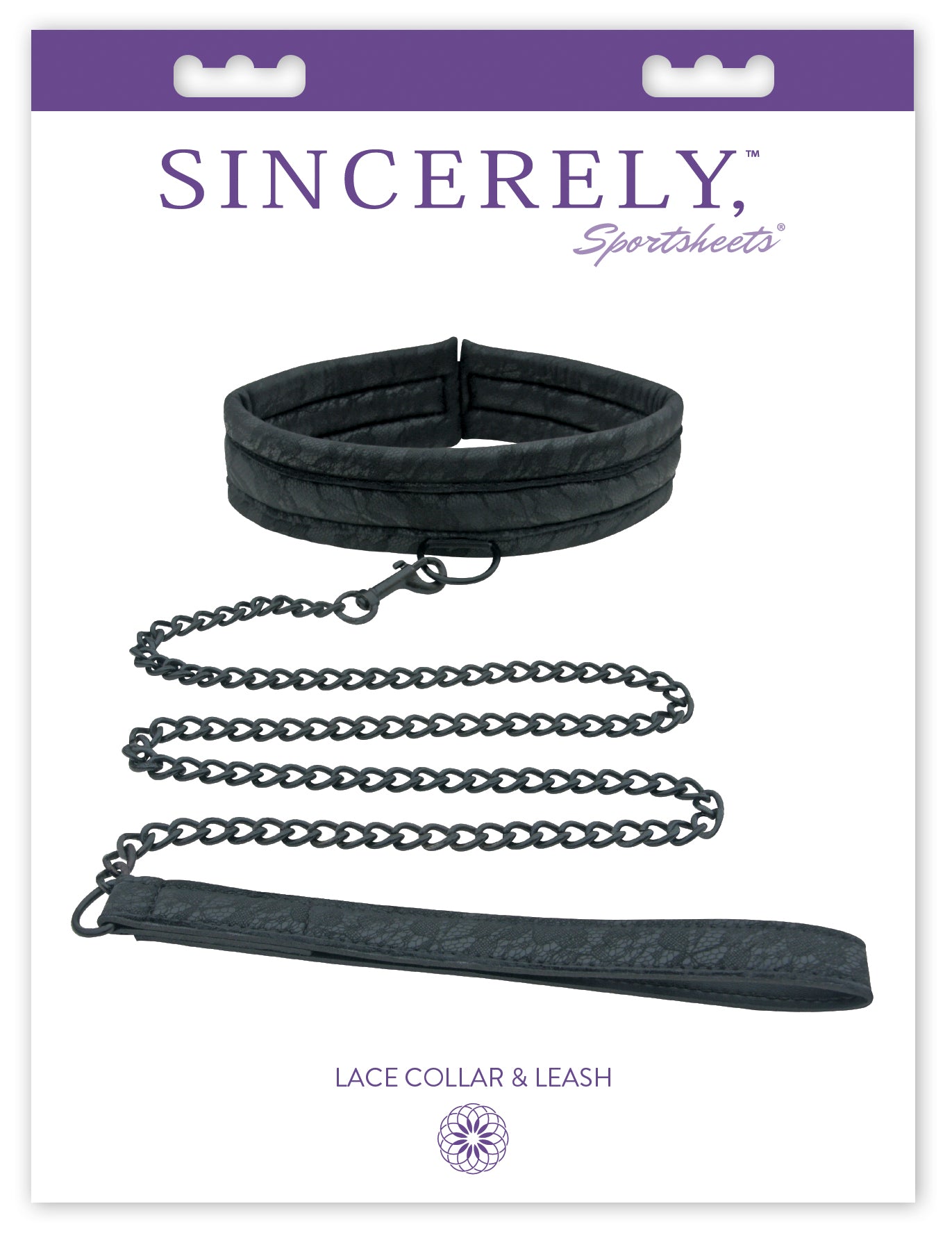 Sincerely Lace Collar & Leash | 646709520038 | Available at EroticWarehouse.com