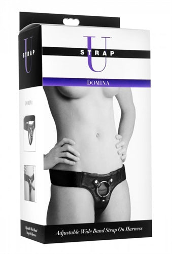 Domina Adjustable Wide Band Strap on Harness | 848518015389 | Available at EroticWarehouse.com