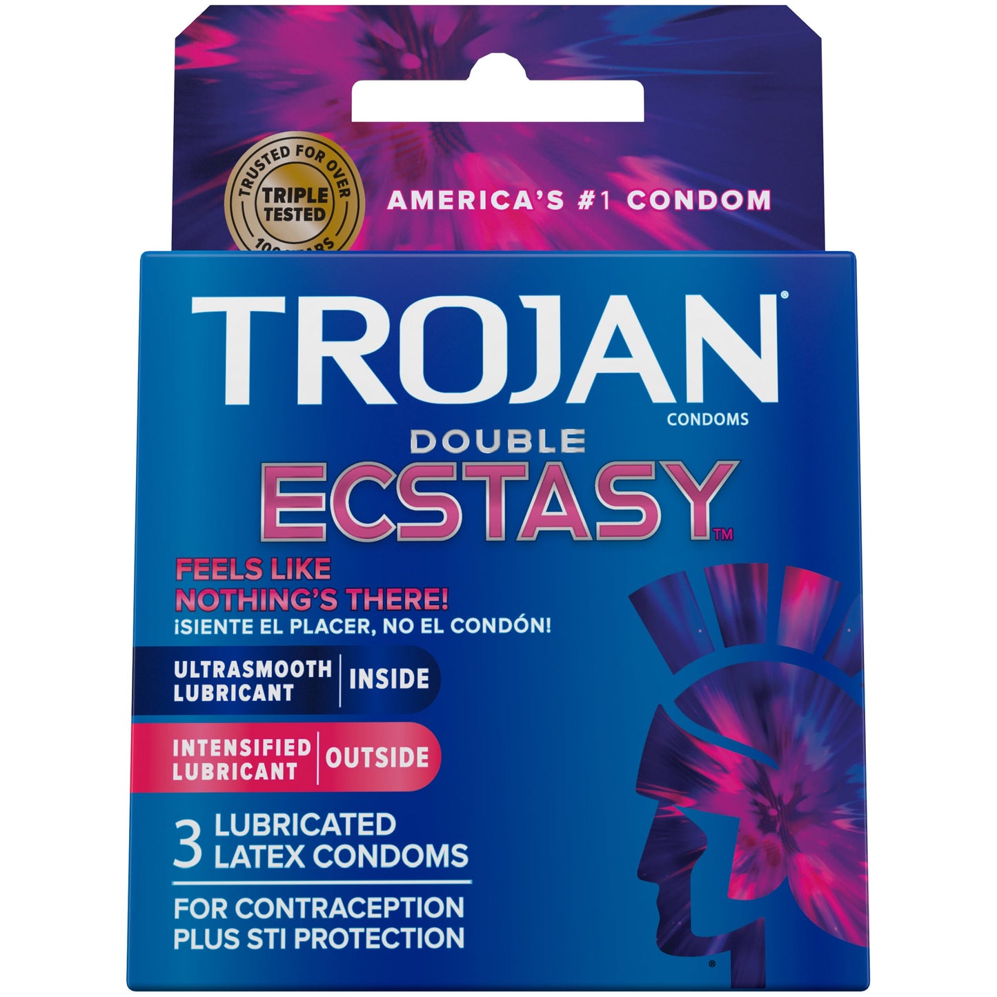 Trojan Double Ecstasy - 3 Pack | 022600019619 | Available at EroticWarehouse.com