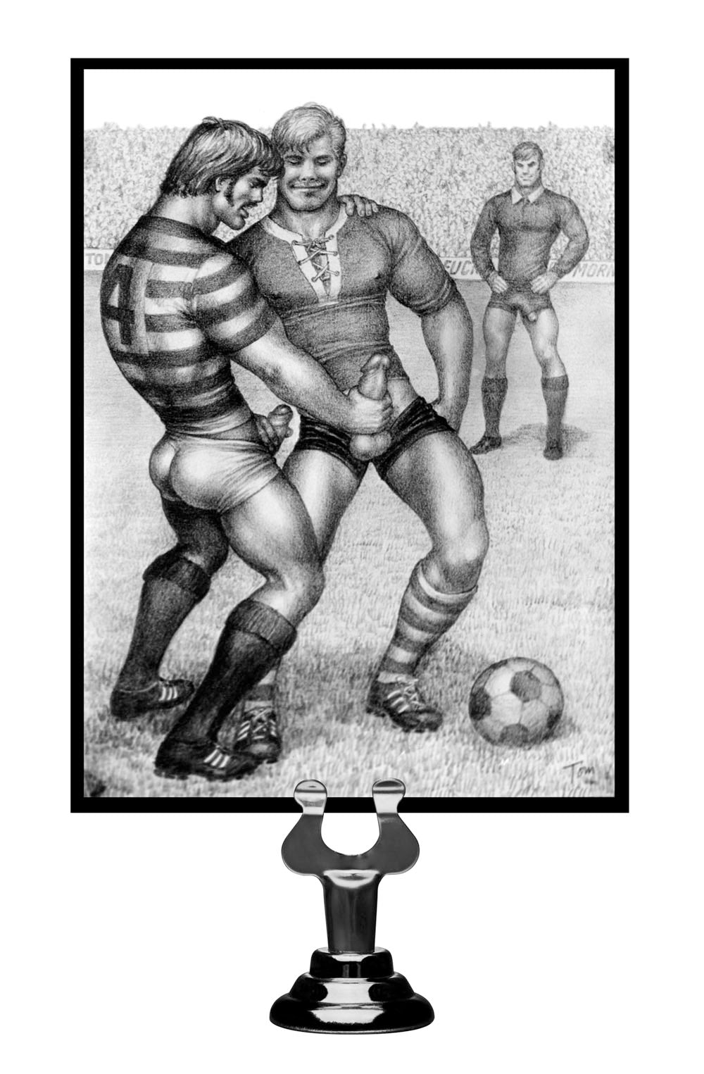 Tom of Finland Silicone Cock Ring With 3 Weighted Balls | 848518019325 | Available at EroticWarehouse.com