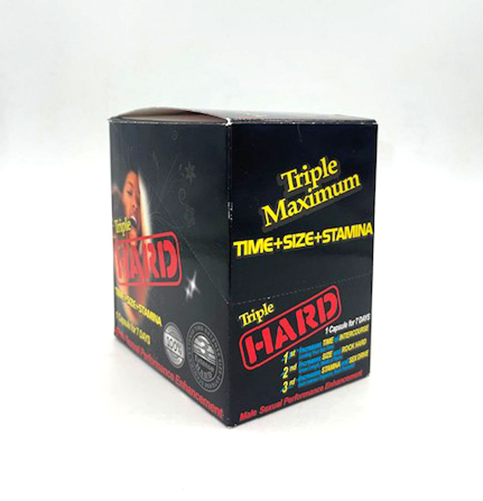 Triple Hard Male Sexual Enhancement 24 Pack by Tracy Sales 673324966934 available at EroticWarehouse.com