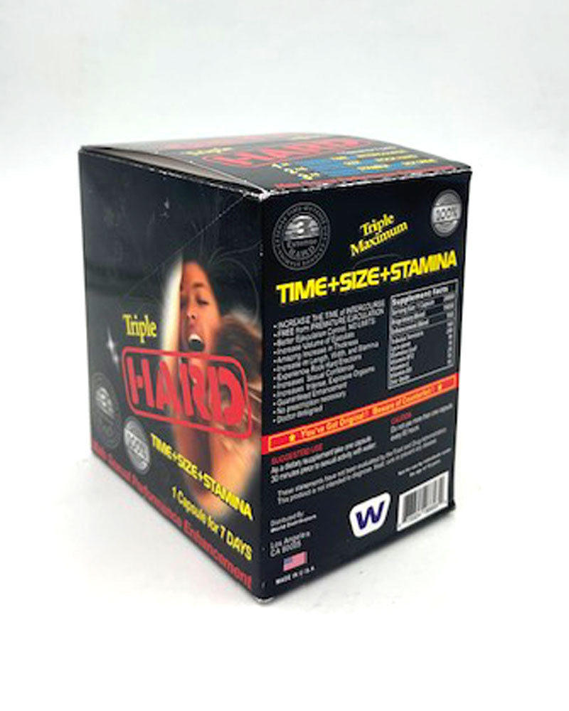 Triple Hard Male Sexual Enhancement 24 Pack by Tracy Sales 673324966934 available at EroticWarehouse.com