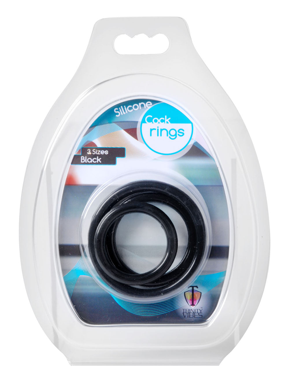 Trinity Silicone Cock Rings - Black | 811847011131 | Available at EroticWarehouse.com