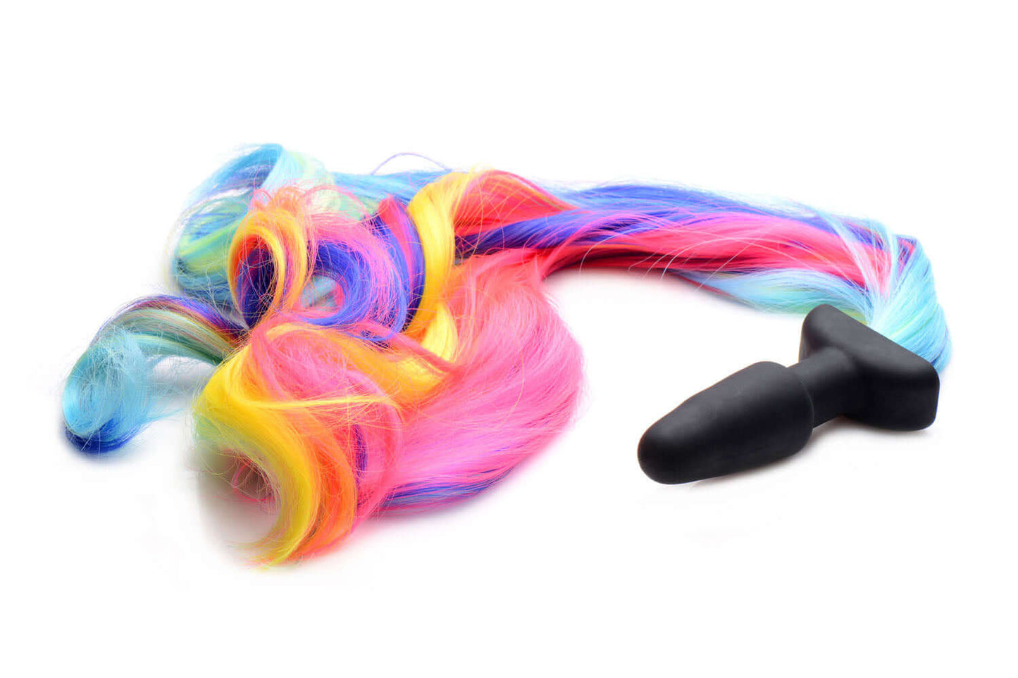 Rainbow Pony Tail Anal Plug | 848518030054 | Available at EroticWarehouse.com