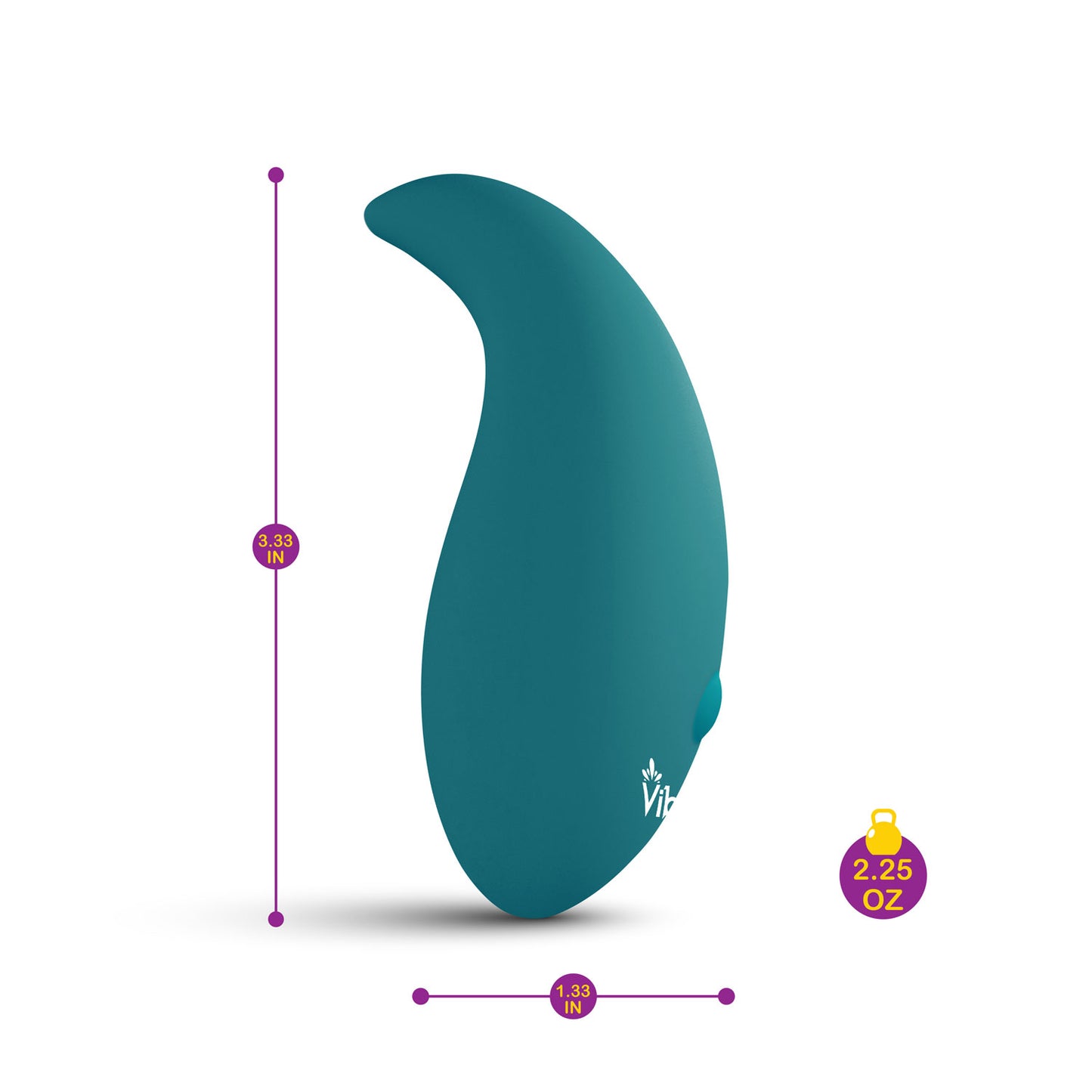 Elated - Intense Hand Held Pinpoint Vibe - Ocean | 850018691024 | Available at EroticWarehouse.com