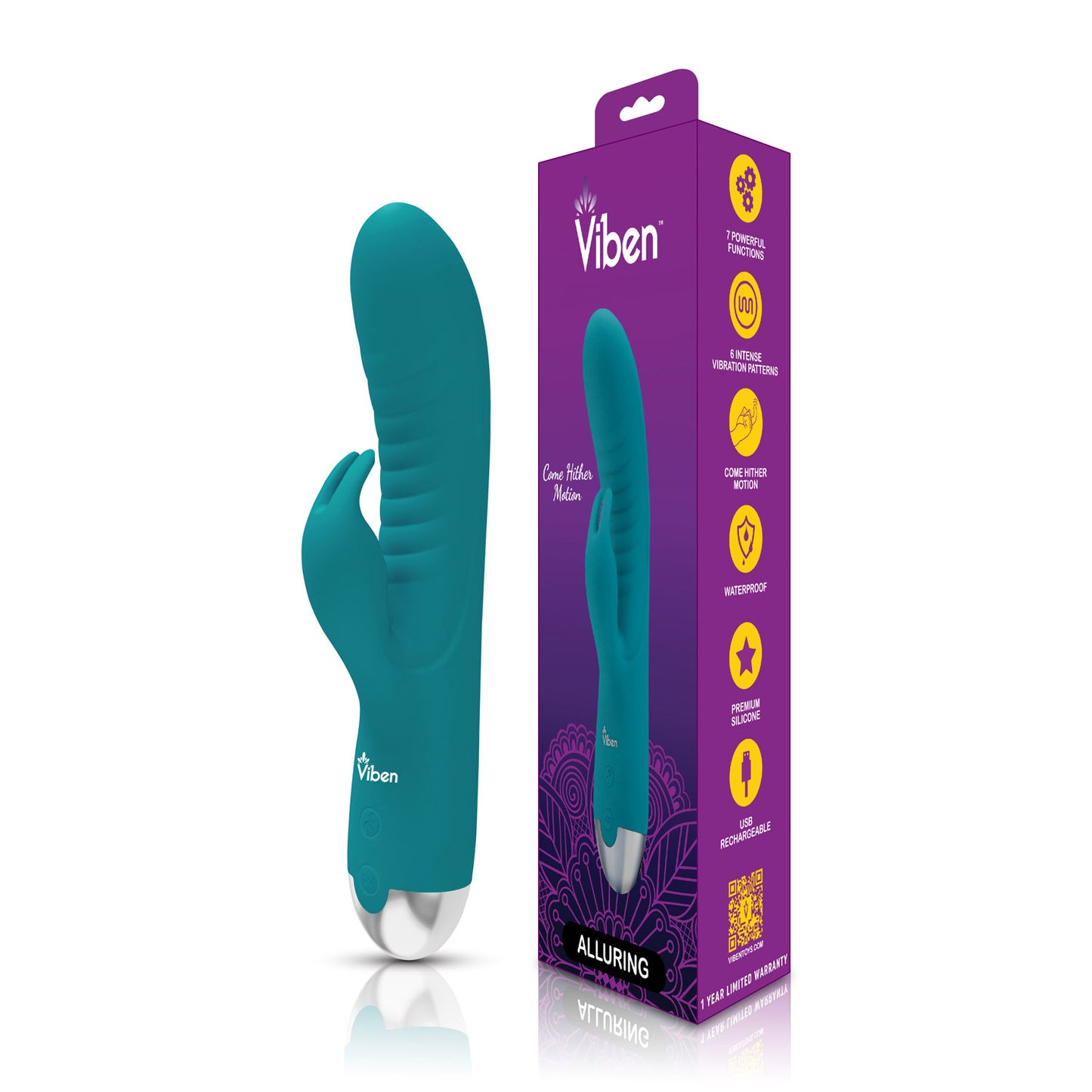 Alluring - Ocean - Come Hither G-Spot Rabbit | 850018691093 | Available at EroticWarehouse.com