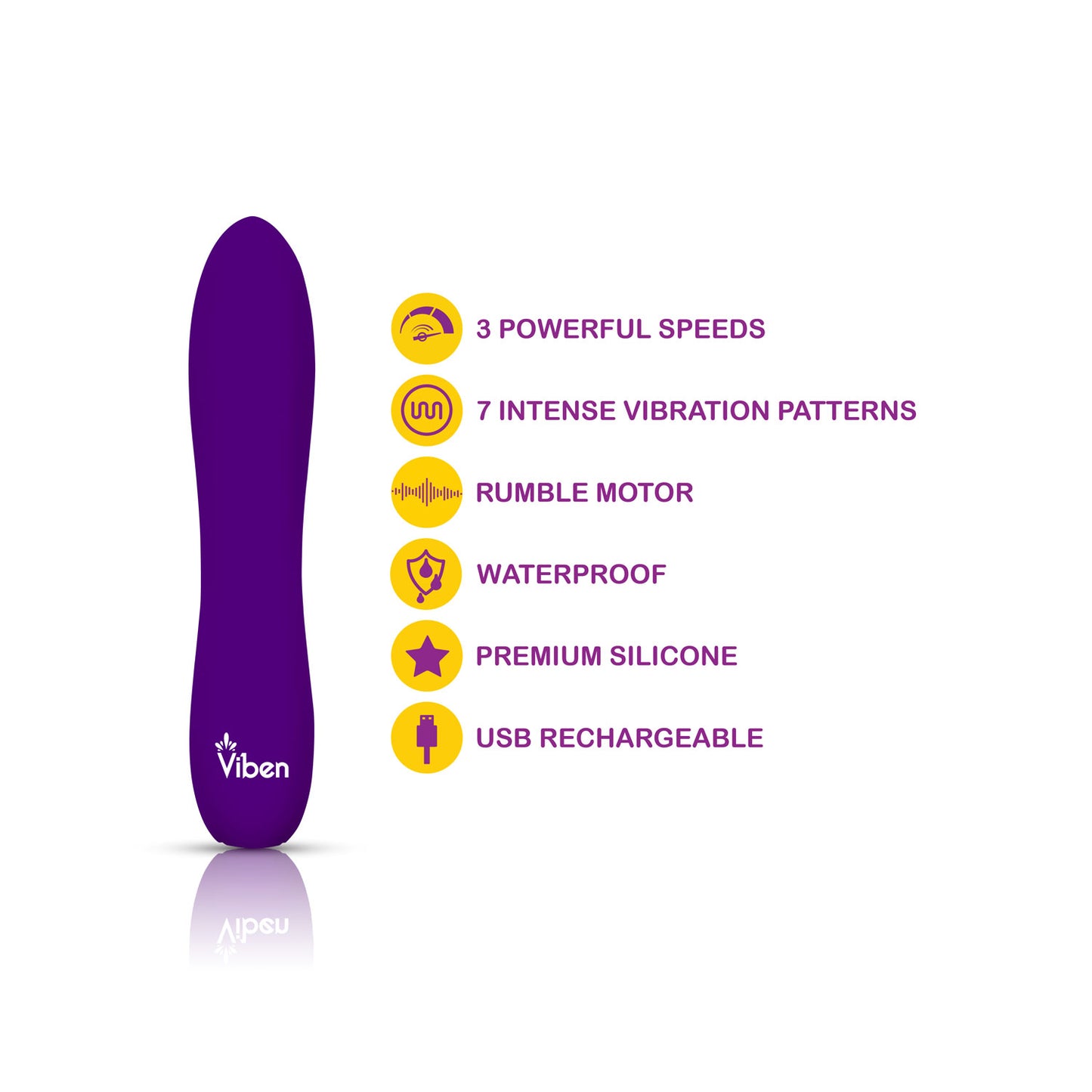 Vivacious - Violet - Intense 10-Function Bullet | 850018691055 | Available at EroticWarehouse.com