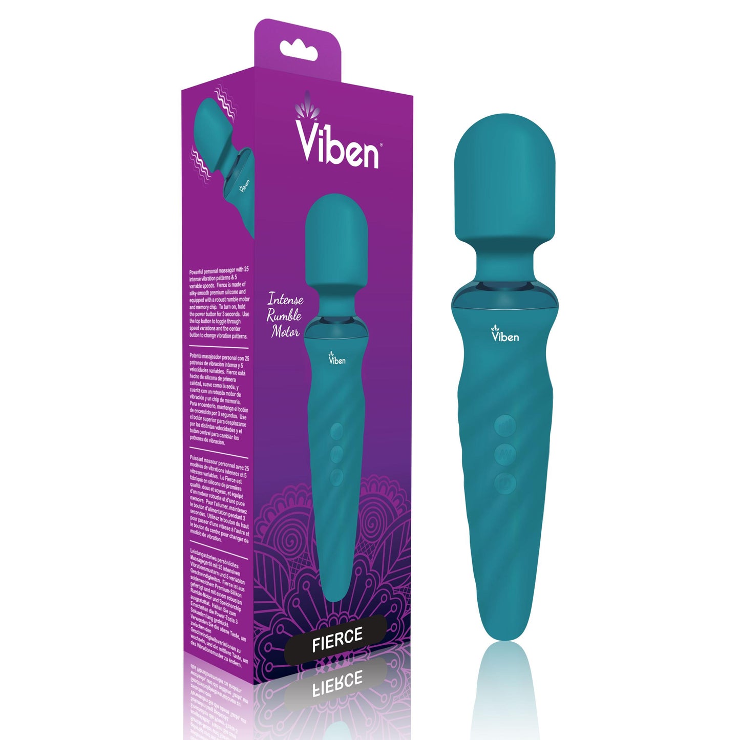 Fierce - Ocean - Intense Wand Massager | 810080750029 | Available at EroticWarehouse.com