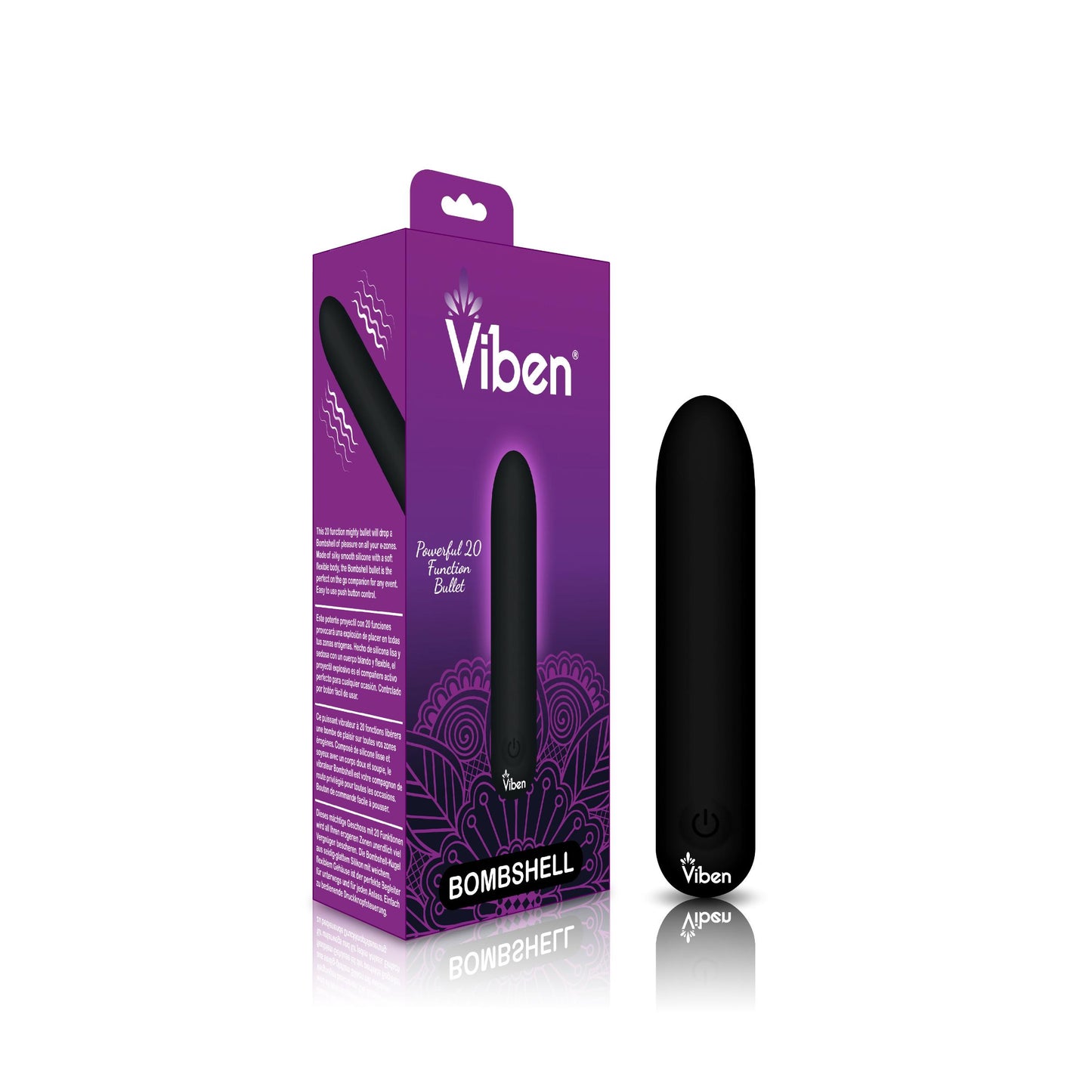 Bombshell - Black - Mighty Bullet | 810080750081 | Available at EroticWarehouse.com
