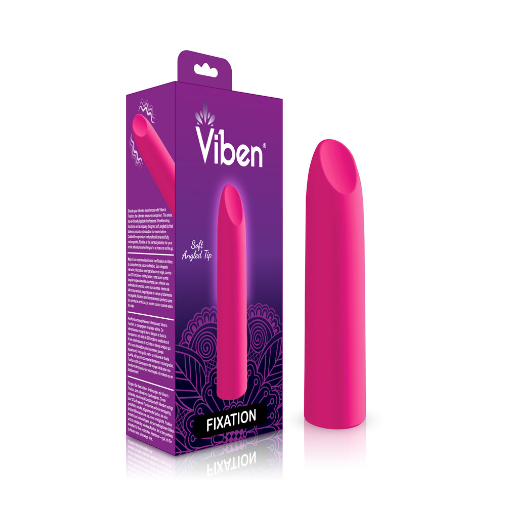Fixation - Hot Pink - Powerful Lipstick Bullet Vibe | 810080750203 | Available at EroticWarehouse.com