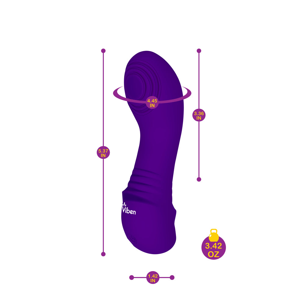 Sabela - Violet - Intense Mini G-Spot Vibe With Thumping Pad | 810080750265 | Available at EroticWarehouse.com