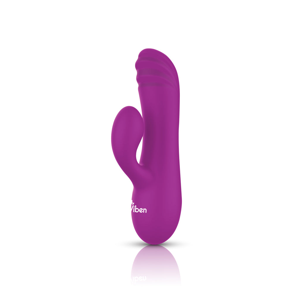 Jolie - Berry - Intense Mini Rabbit Vibe With Pleasure Ridges | 810080750289 | Available at EroticWarehouse.com