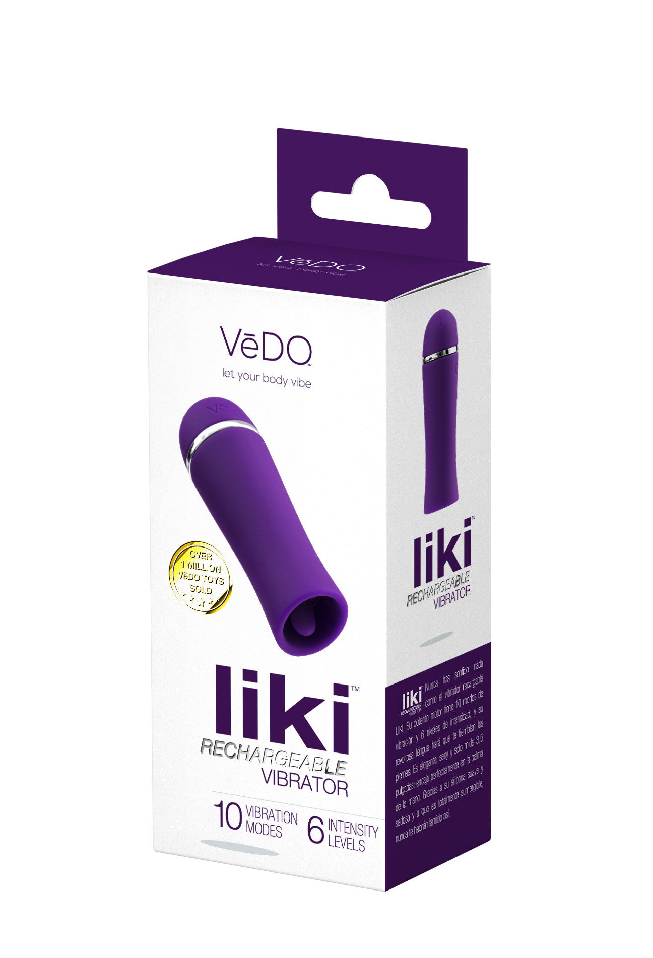 Liki Rechargeable Flicker Vibe - Deep Purple | 716053727930 | Available at EroticWarehouse.com