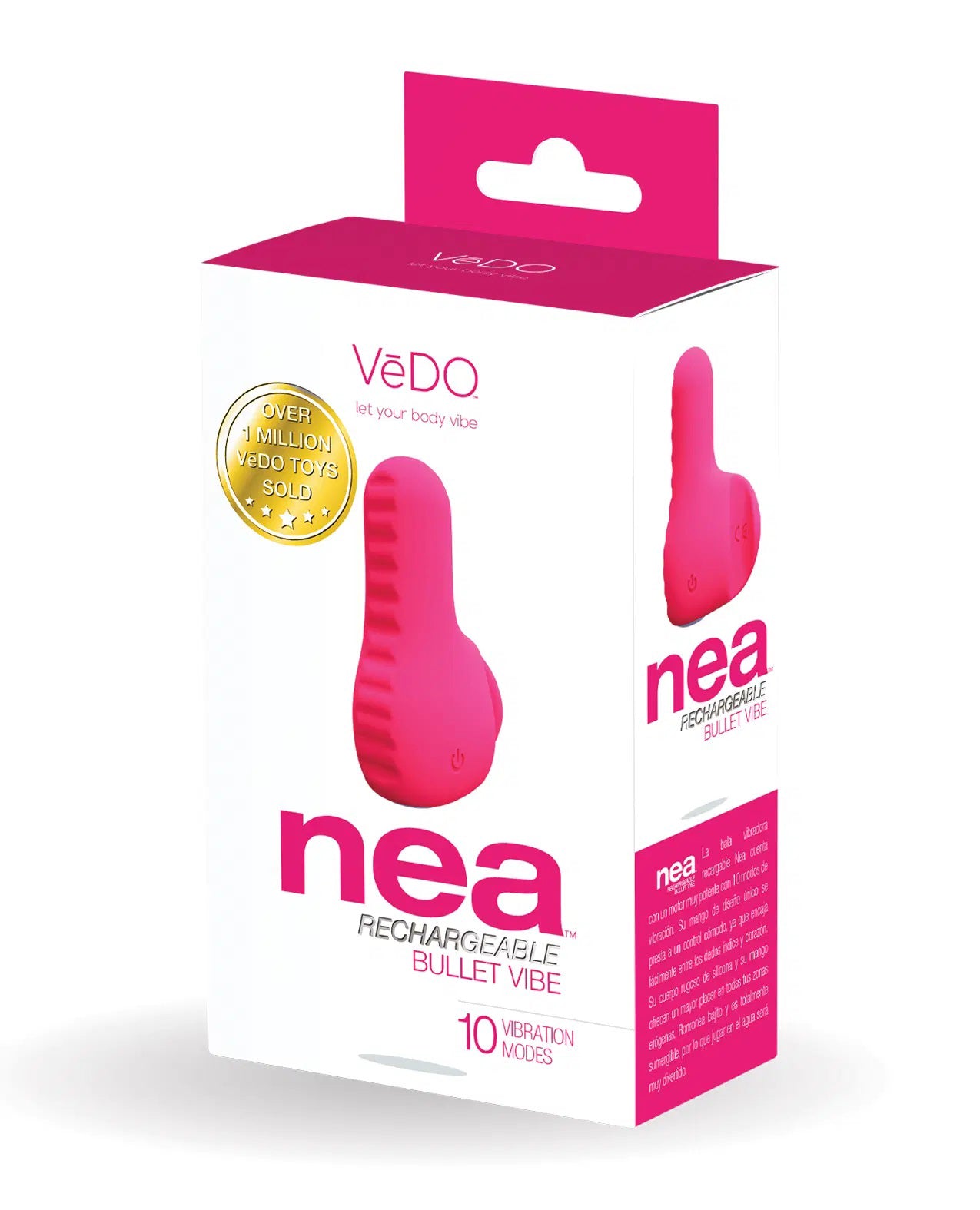 Nea Rechargeable Finger Vibe - Foxy Pink | 792816281536 | Available at EroticWarehouse.com