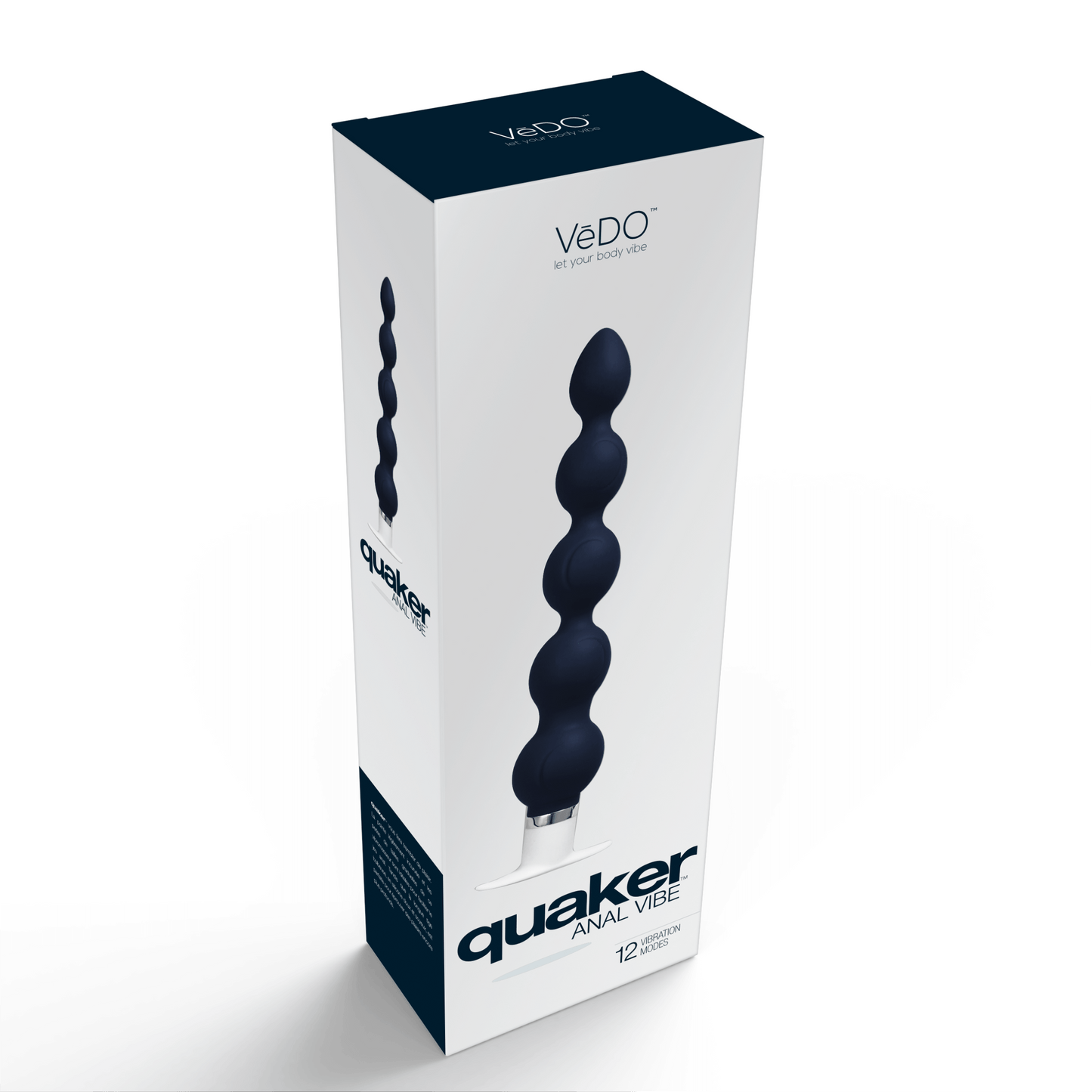 Quaker Anal Vibe - Just Black | 854306004336 | Available at EroticWarehouse.com