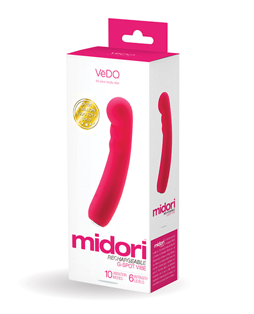 Midori Rechargeable G-Spot Vibe - Foxy Pink | 792816281475 | Available at EroticWarehouse.com