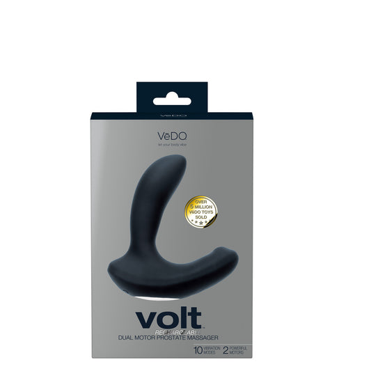 Volt Rechargeable Prostate Vibe - Black | 850052871208 | Available at EroticWarehouse.com