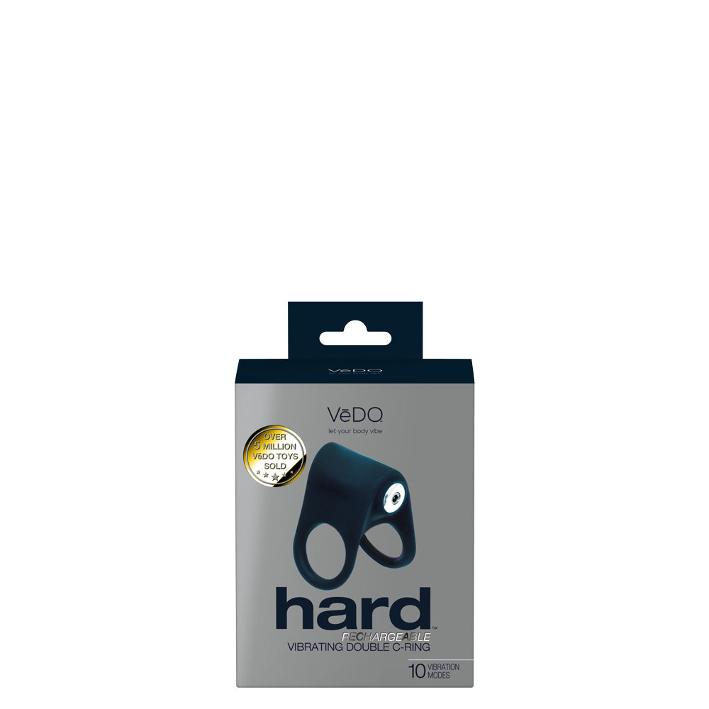 Hard Rechargeable C-Ring - Black | 850052871185 | Available at EroticWarehouse.com
