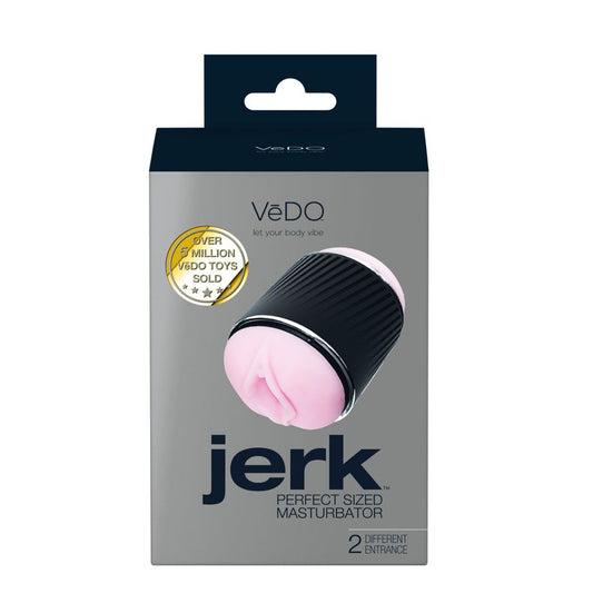 Jerk Perfect Sized Masturbator - Pink - Pussy Style Stroker | 850052871277 | Available at EroticWarehouse.com