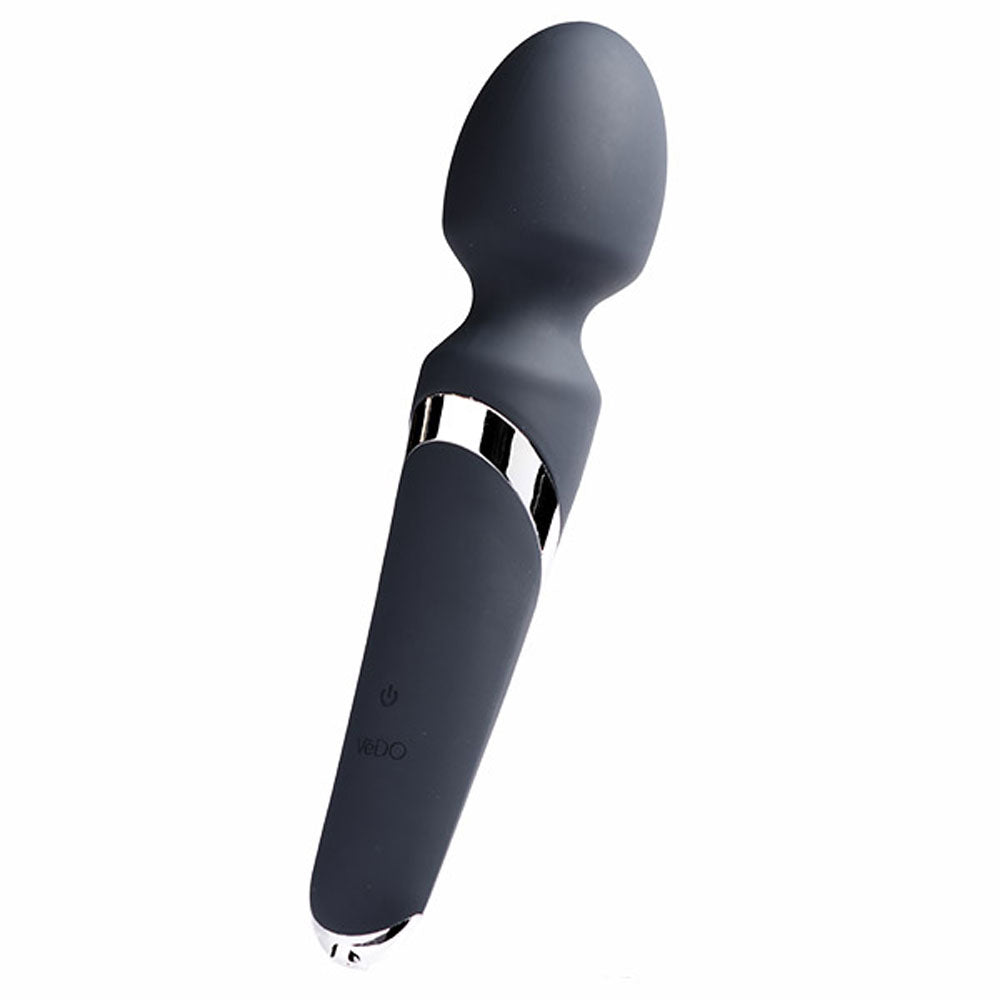 Wanda Rechargeable Wand - Just Black | 789185756949 | Available at EroticWarehouse.com