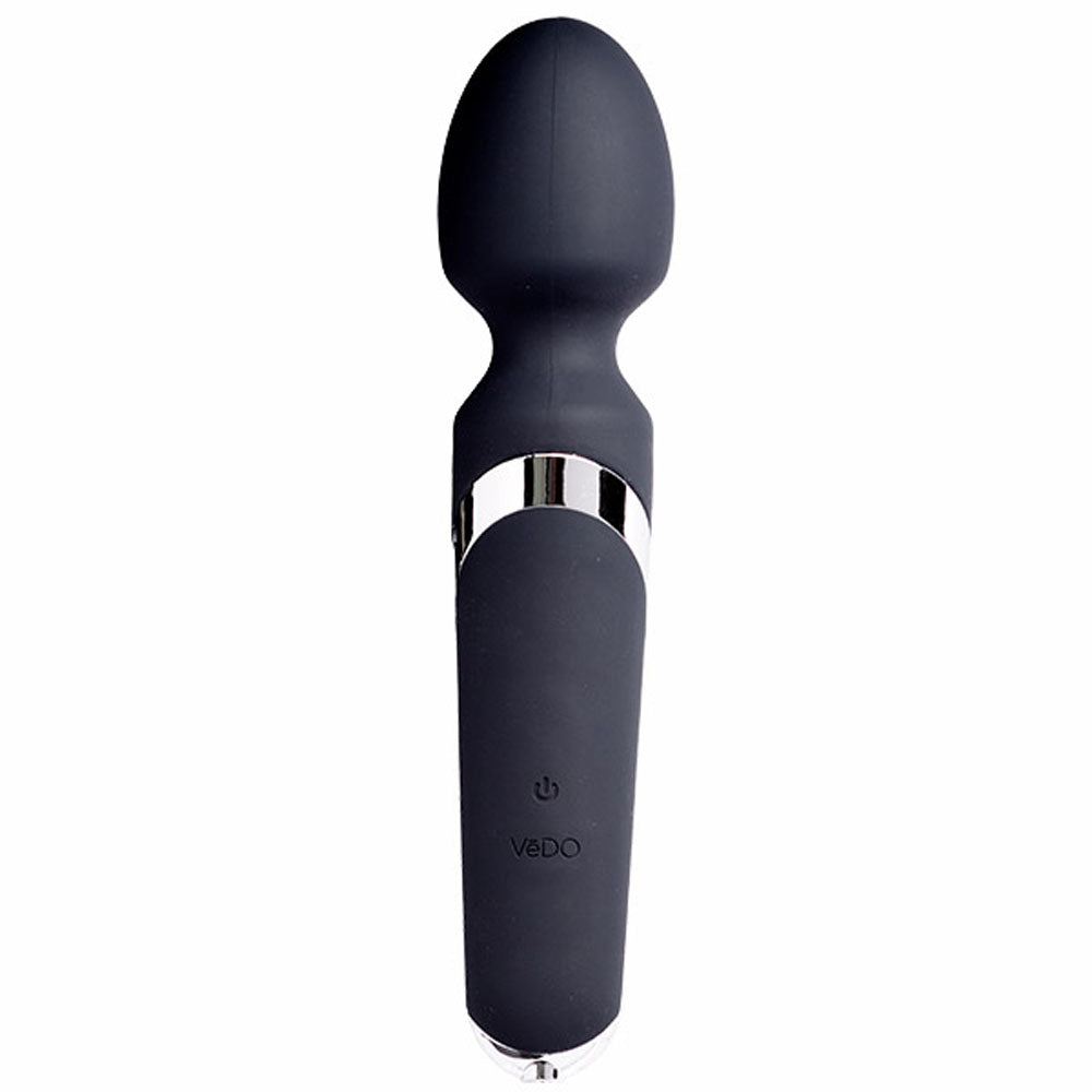 Wanda Rechargeable Wand - Just Black | 789185756949 | Available at EroticWarehouse.com