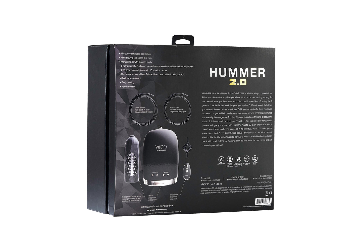 Hummer 2.0 - Ultimate Blow Job Machine | 716053727664 | Available at EroticWarehouse.com