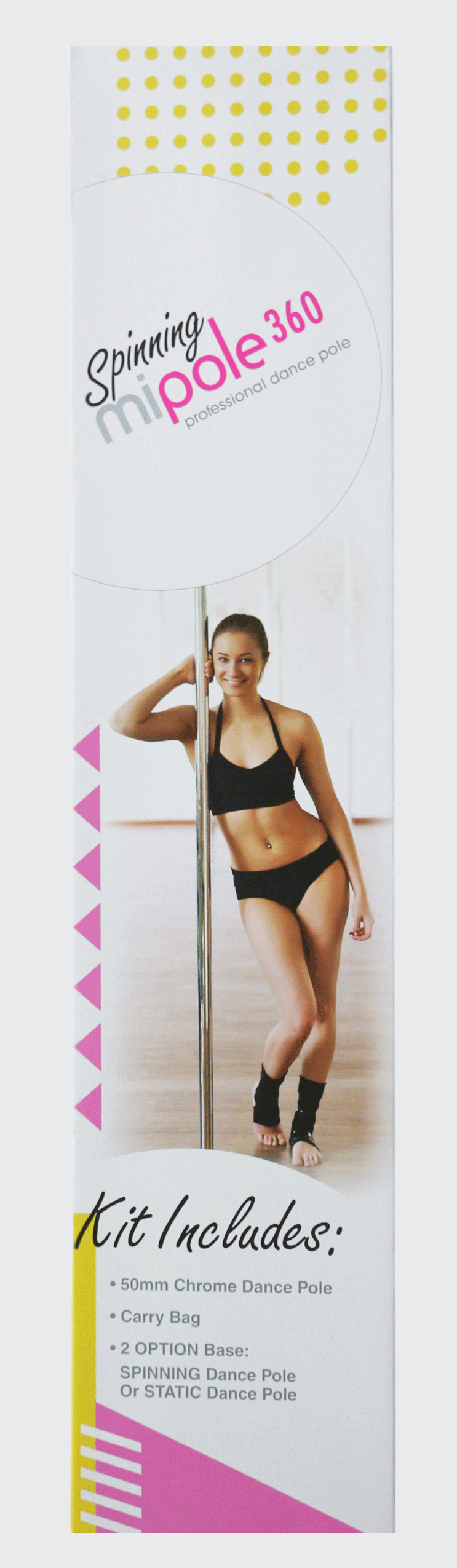 Mipole 360 Spinning Professional Dance Pole | 836224006555 | Available at EroticWarehouse.com