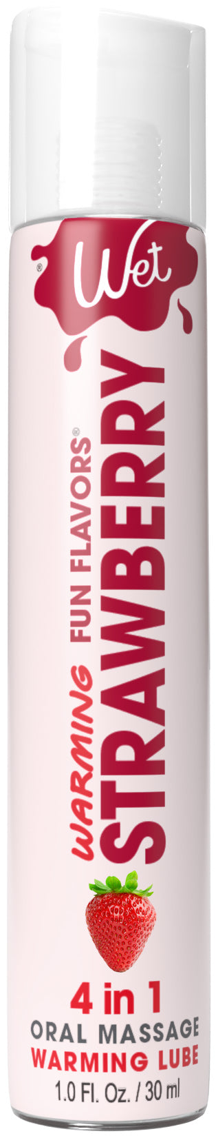Wet Warming Fun Flavors - Strawberry - 4 in 1 Lubricant 1 Oz | 716222204422 | Available at EroticWarehouse.com