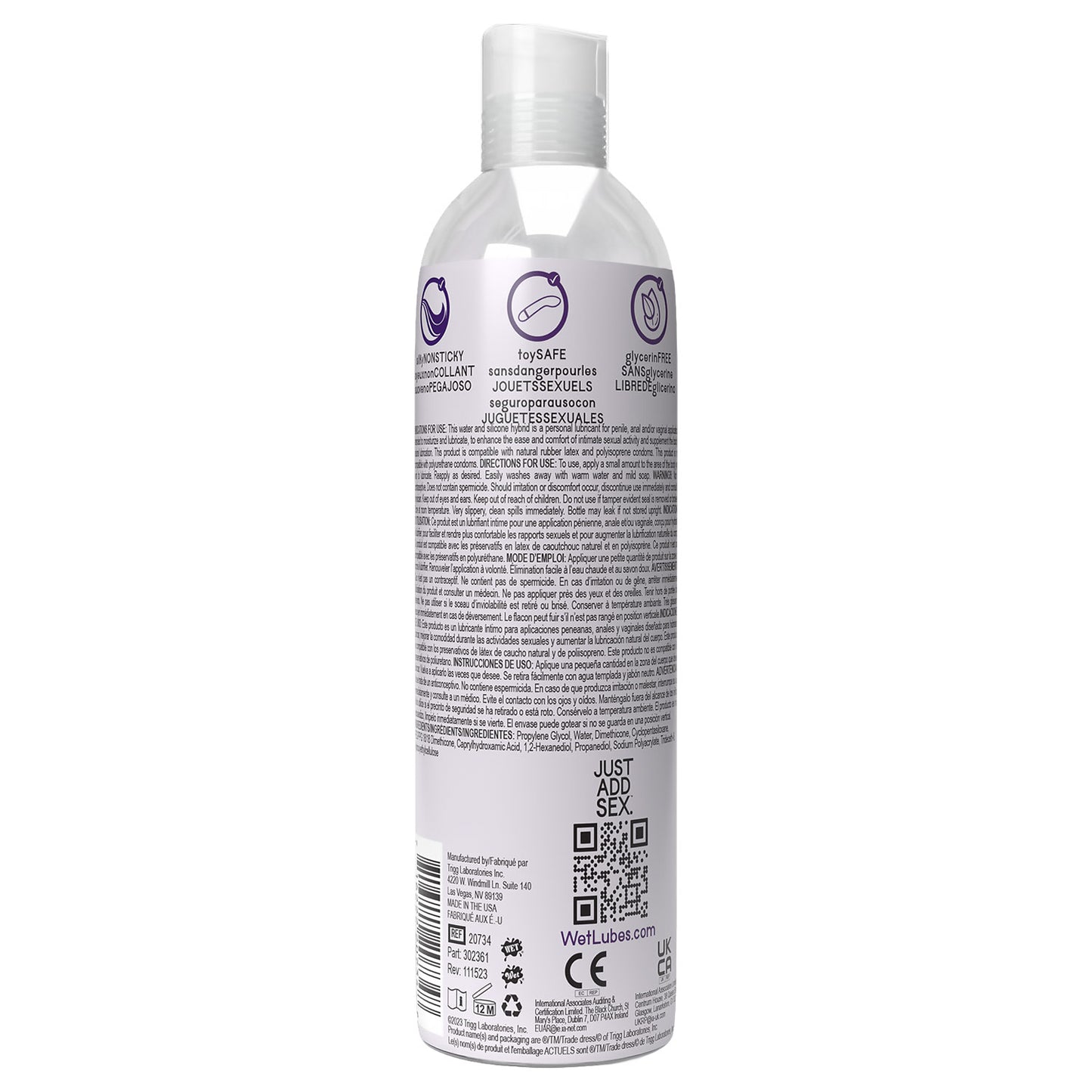 Wet Hybrid Luxury Water/silicone Blend Based Lubricant 4 Oz | 716222207348 | Available at EroticWarehouse.com