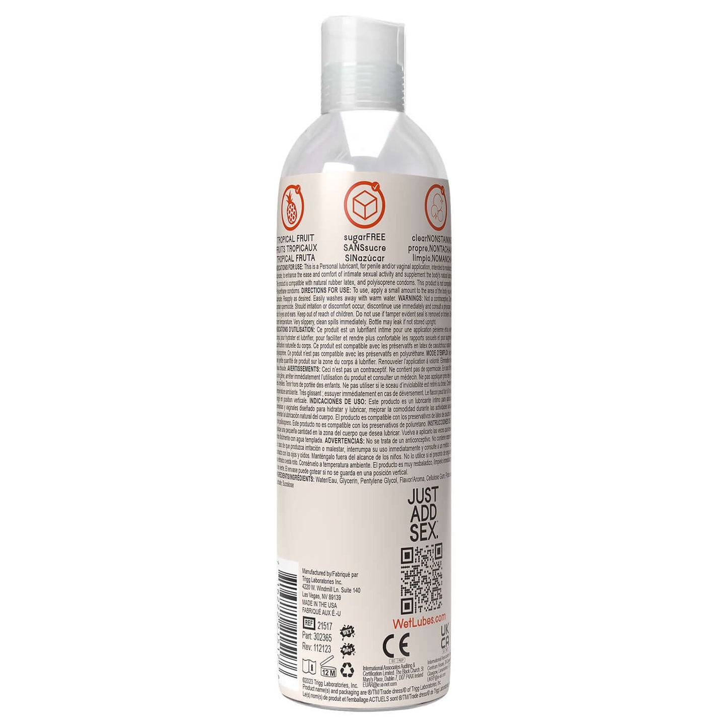 Wet Delicious Oral Play - Tropical Fruit - Waterbased Flavored Lubricant 4 Oz | 716222215176 | Available at EroticWarehouse.com