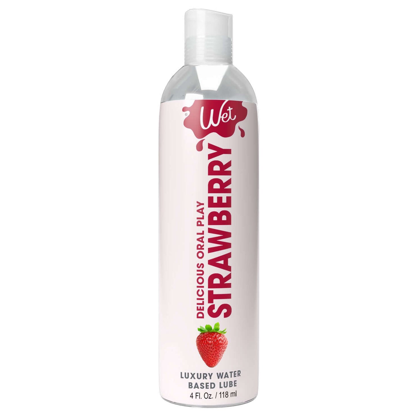 Wet Delicious Oral Play - Strawberry - Waterbased Flavored Lubricant 4 Oz | 716222215251 | Available at EroticWarehouse.com