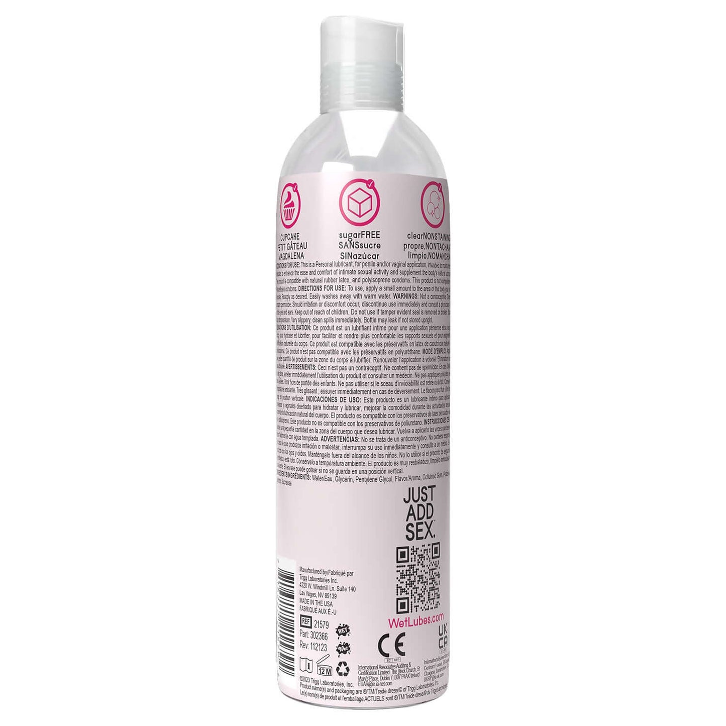 Wet Delicious Oral Play - Cupcake - Water Based Flavored Lube 4 Oz | 716222215794 | Available at EroticWarehouse.com