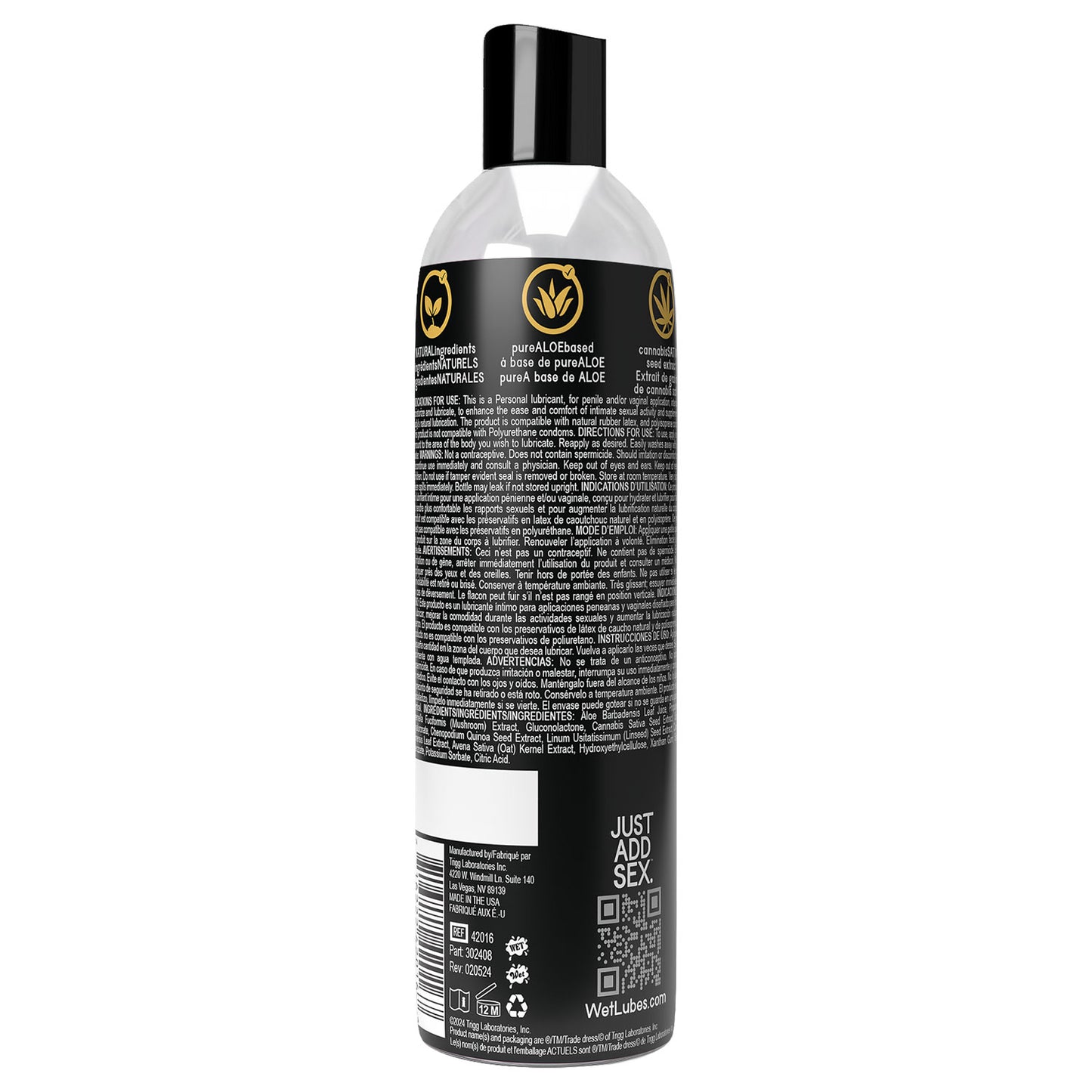 Wet Hemptation 8oz | 716222420181 | Available at EroticWarehouse.com