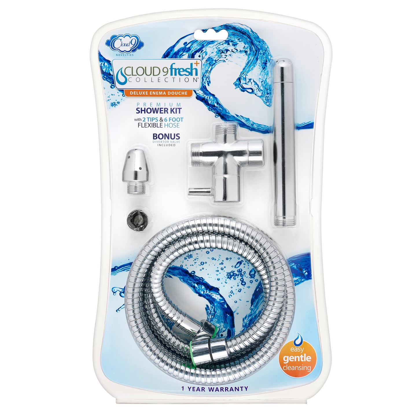 Fresh + Premium Shower Enema Kit with Diverter and Tips | 685239852677 | Available at EroticWarehouse.com