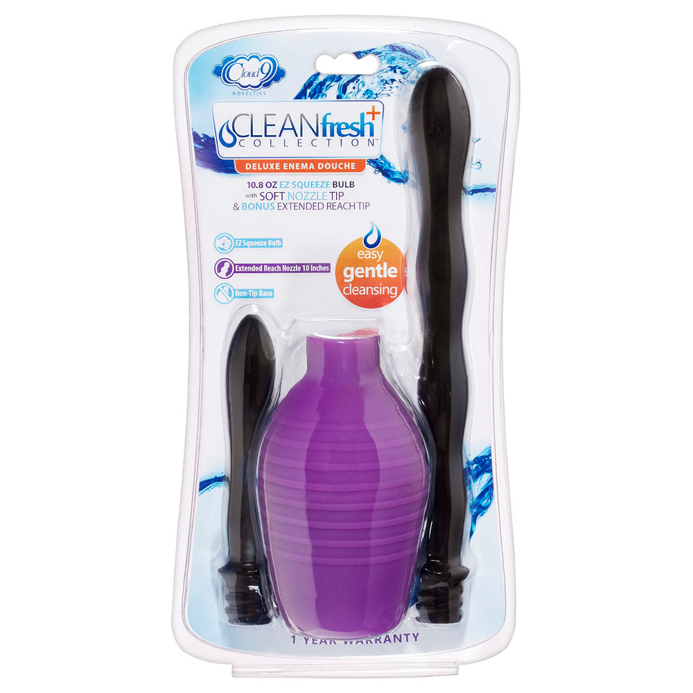 Deluxe Anal Enema Douche Kit 10.8 Oz Ez Squeeze Bulb | 685239852745 | Available at EroticWarehouse.com