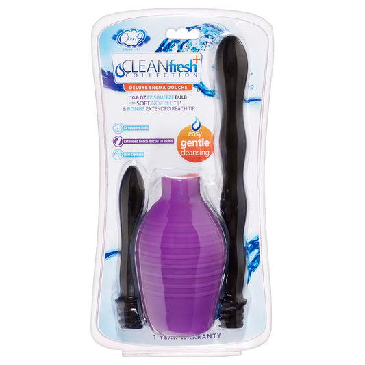 Deluxe Anal Enema Douche Kit 10.8 Oz Ez Squeeze Bulb | 685239852745 | Available at EroticWarehouse.com