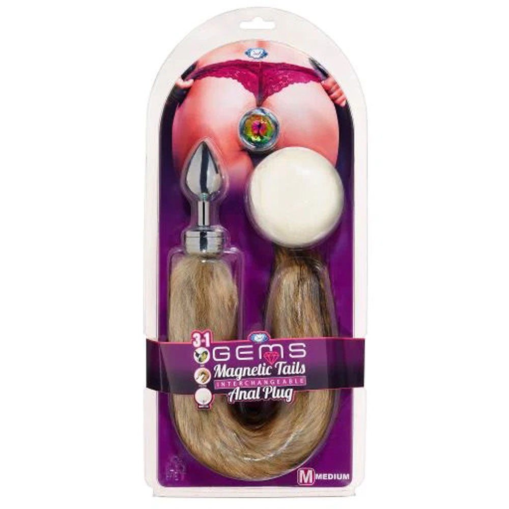 Cloud 9 Magnetic Tails Kit With 3 Attachments - Medium | 860007665363 | Available at EroticWarehouse.com