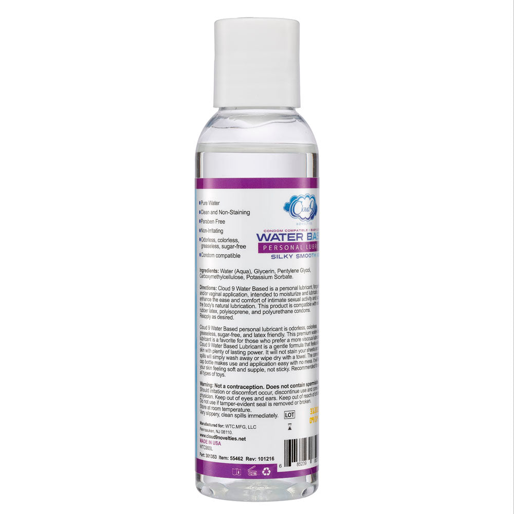 Cloud 9 Water Based Personal Lubricant 4 Oz | 685239852721 | Available at EroticWarehouse.com