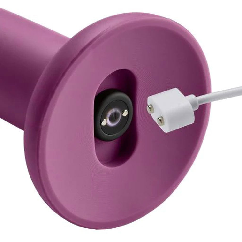 Ergo Super Flexi II Dong Soft and Flexible Liquid Silicone With Vibrator - Plum | 850013016563 | Available at EroticWarehouse.com