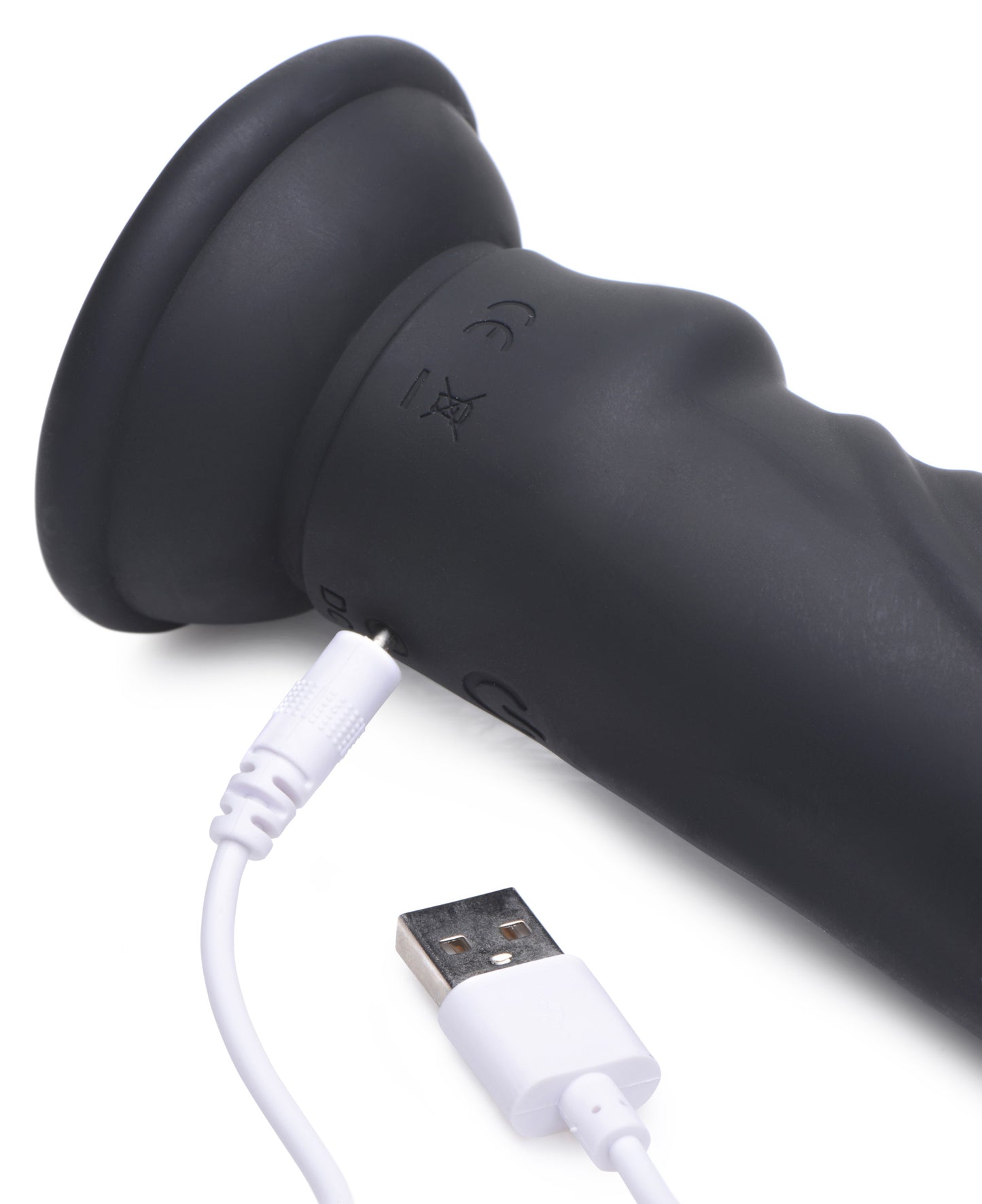 E-Stim and Vibrating Dildo With Remote - Black | 848518042613 | Available at EroticWarehouse.com
