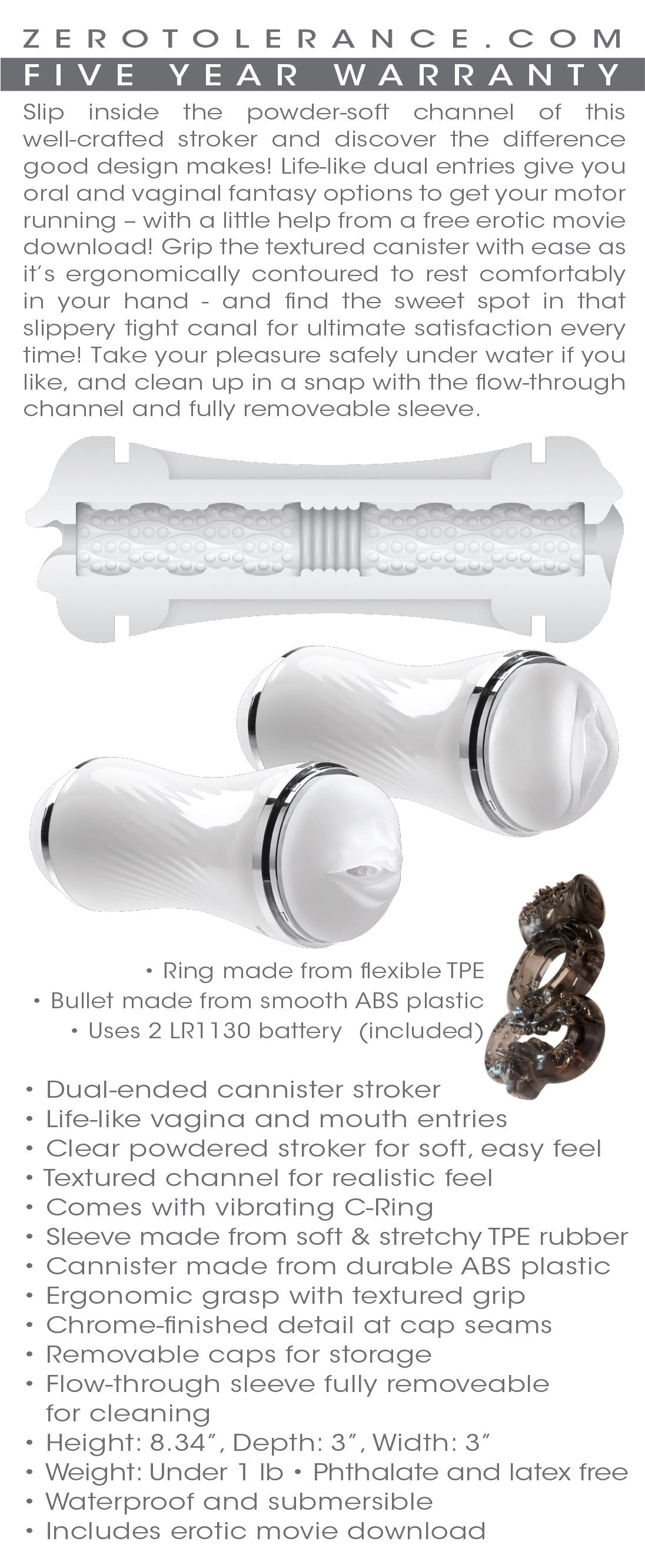 Double Dip - Clear | 844477019529 | Available at EroticWarehouse.com