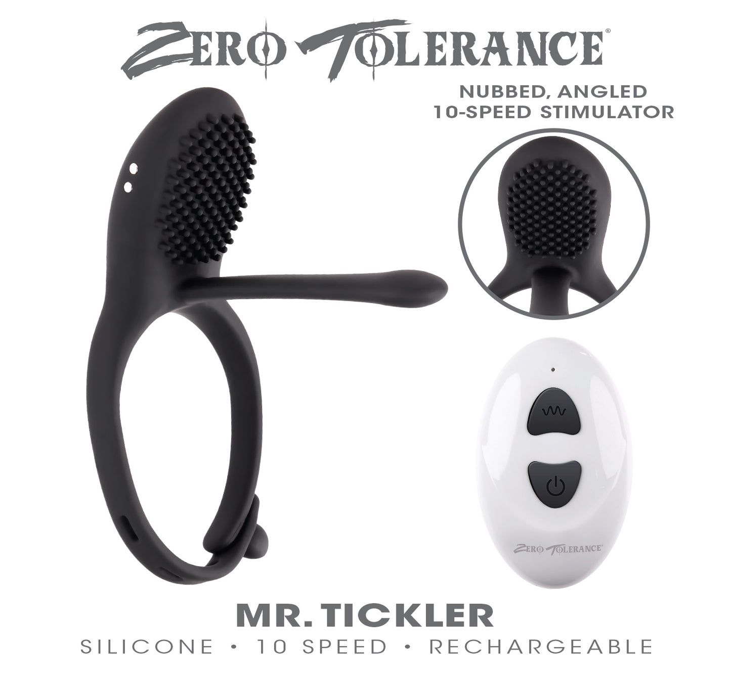 Mr. Tickler - Black | 844477022574 | Available at EroticWarehouse.com