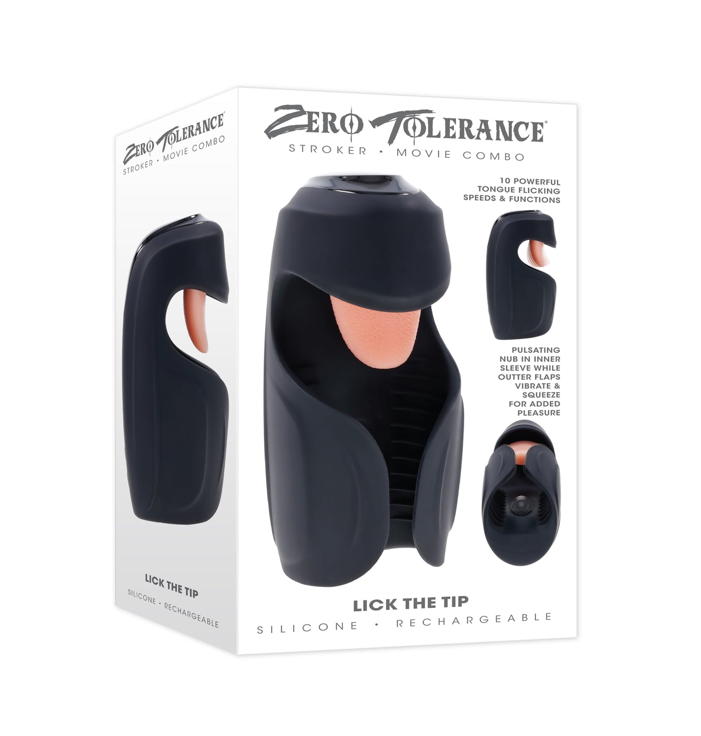 Lick the Tip Mouth & Tongue Stroker by Zero Tolerance | 844477024134 | Available at EroticWarehouse.com