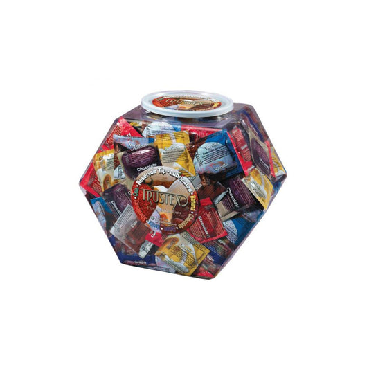 Trustex Assorted Flavored Condoms 288Pc Bowl | L1050B | Available at EroticWarehouse.com