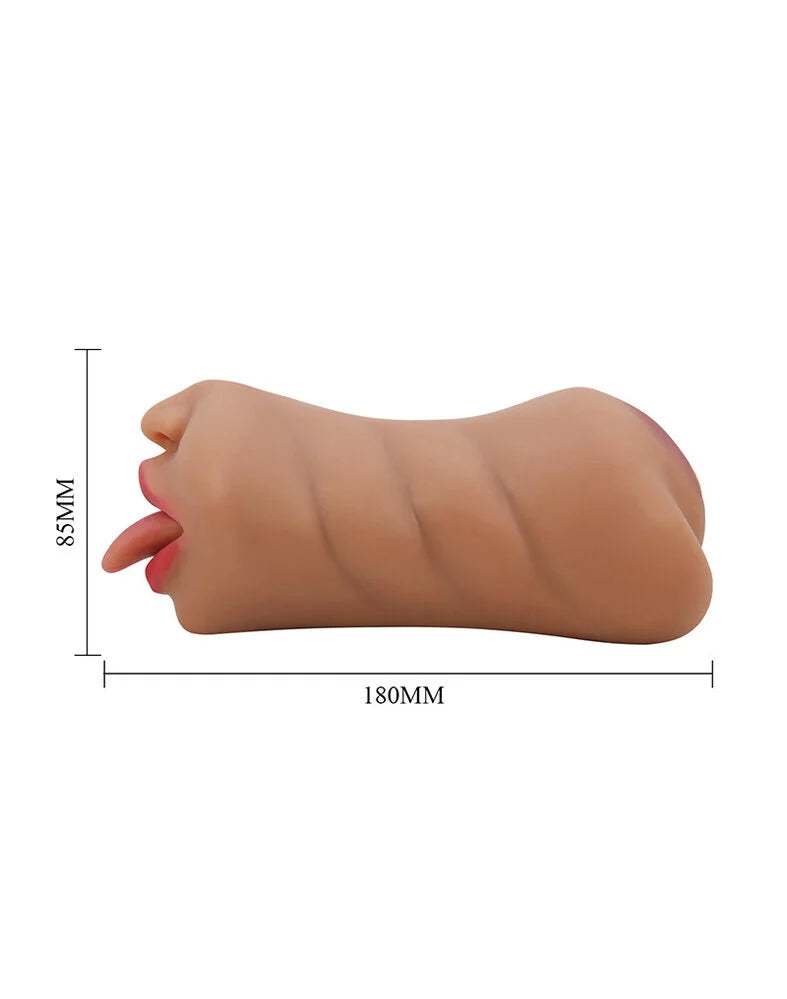 Sarah Mouth Masturbator Sleeve - Brown | 6959532360158 | Available at EroticWarehouse.com