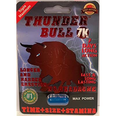 Thunder Bull 7K Male Enhancement - 24 Ct by Tracy Sales 601577513254 available at EroticWarehouse.com